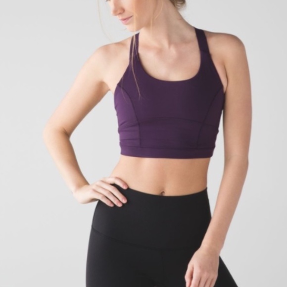 Lululemon pure practice sport bra purple size 4 - Picture 2 of 6